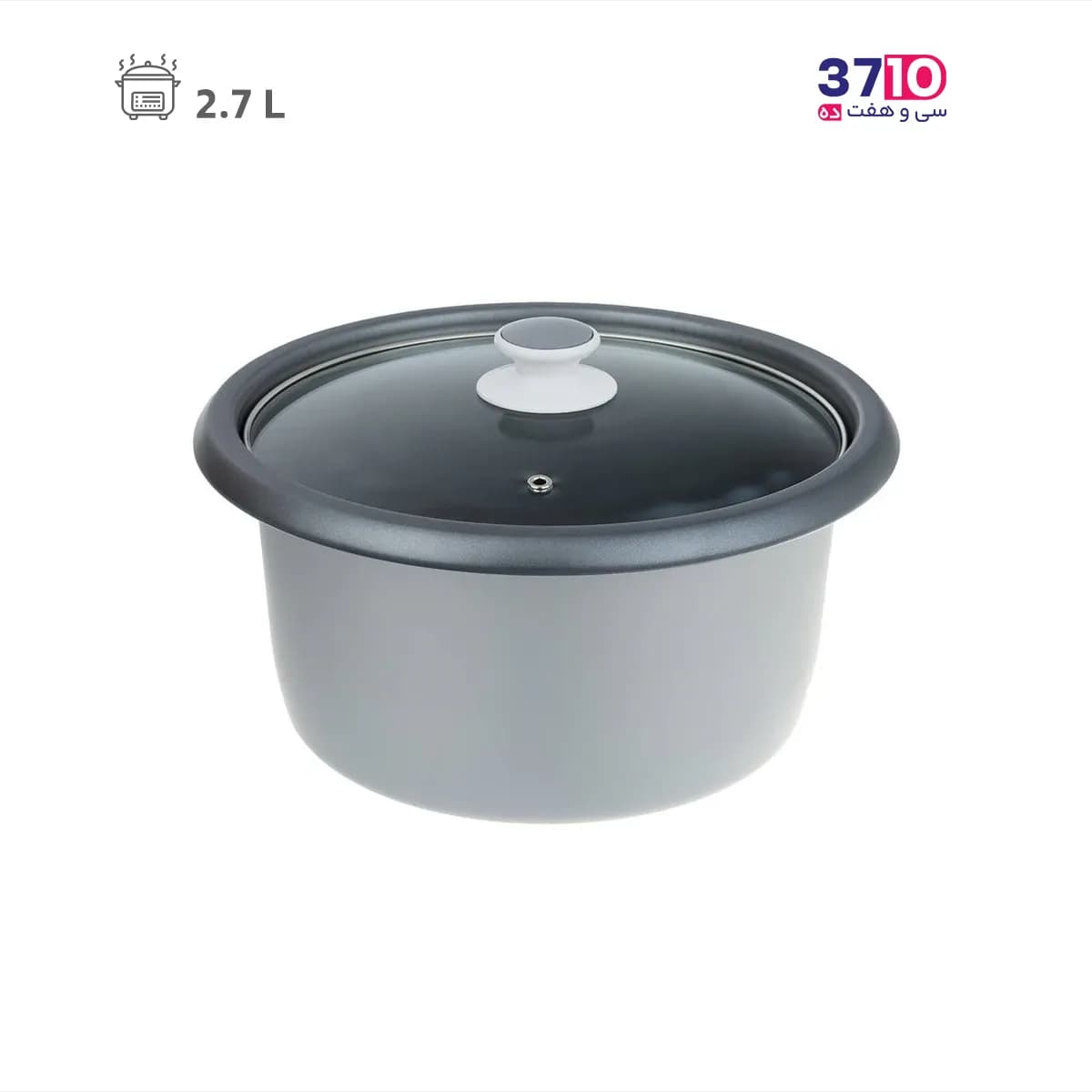 پلوپز پارس خزر ParsKhazar مدل RC-271TSPW کندوج دوازده نفره سفید — تصویر ۳