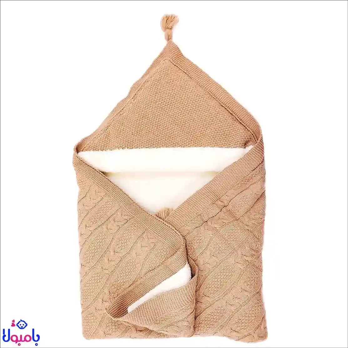 پتو دور پیچ بافت کلاه دار 100*90سانتی متر — تصویر ۵