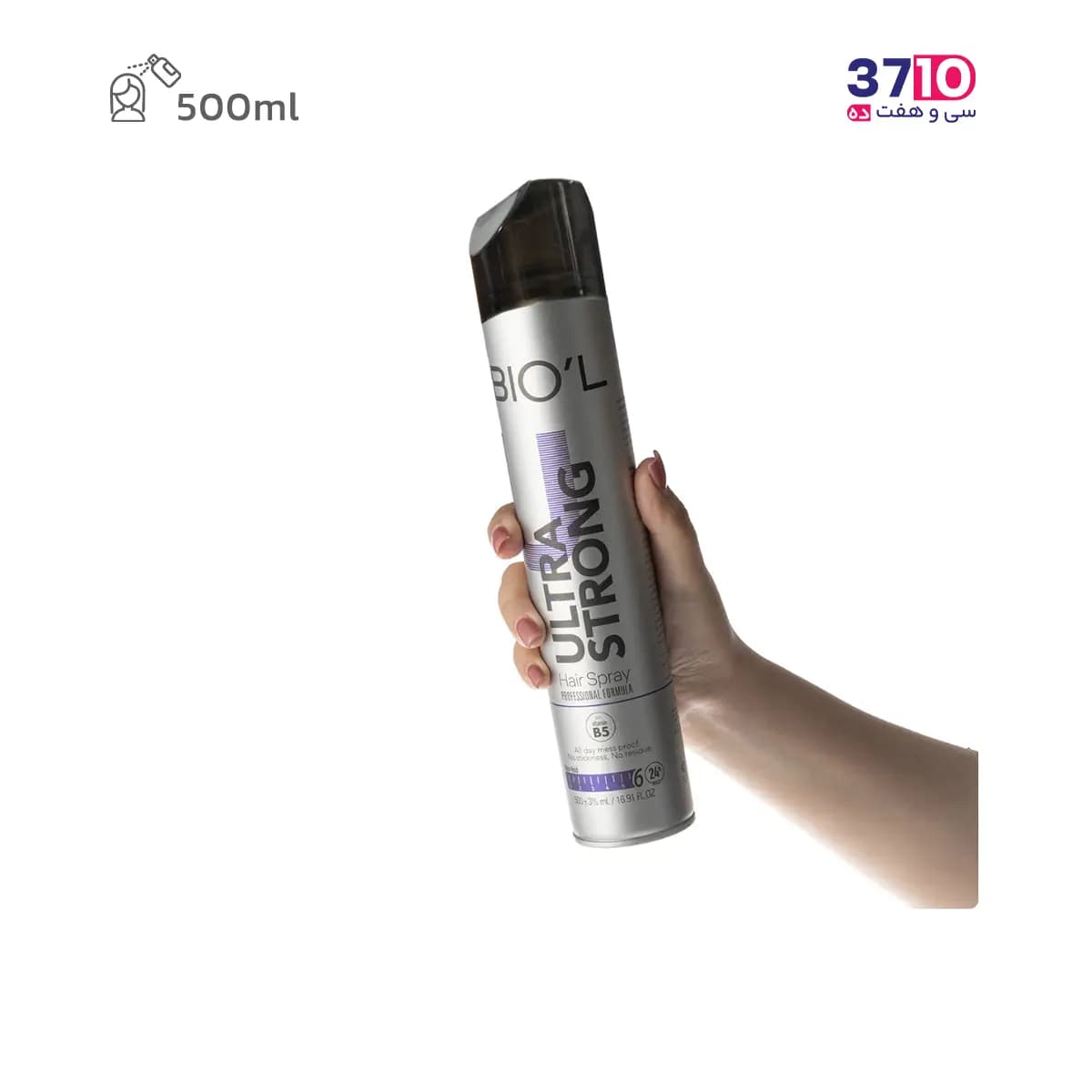 اسپری حالت دهنده مو بیول Ultra Strong حجم 500 میل — تصویر ۵