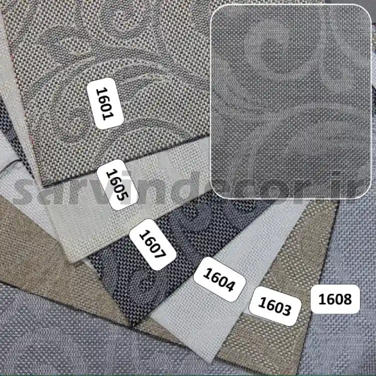 پرده شید سان اسکرین طرح دار کد 5316 در 6 رنگ — تصویر ۲