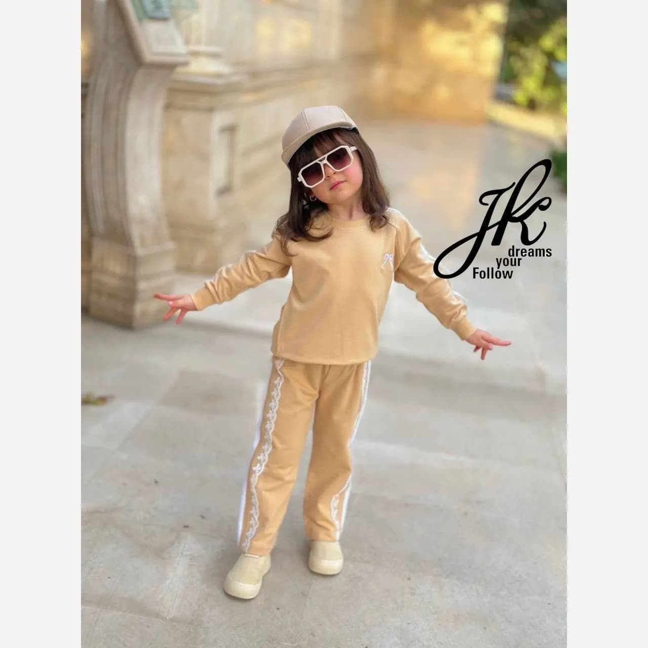 ست بلوز و شلوار دخترانه دورس پنبه لاکرا سایز 40 تا 55 — تصویر ۳
