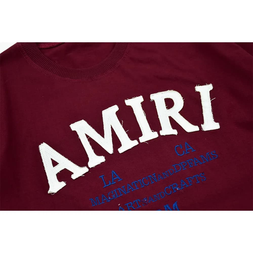 ست تیشرت و شلوار بگ پسرانه طرح AMIRI جنس پنبه ای — تصویر ۲