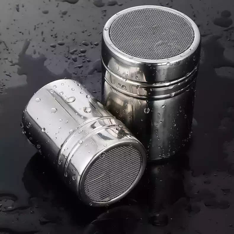 آرد پاش دو تایی گرد استیل