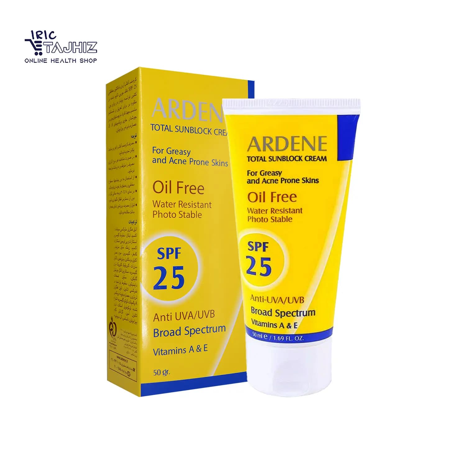 کرم ضد آفتاب پوست چرب SPF25 آردن Ardene حجم 50 میلی لیتر — تصویر ۲