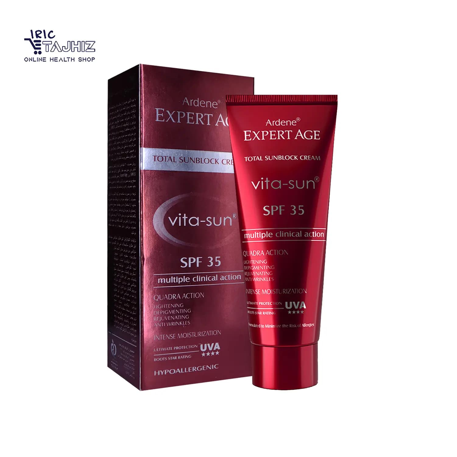 كرم ضد آفتاب روشن كننده و ضد چروك spf 35 اكسپرتیج آردن Ardene — تصویر ۲