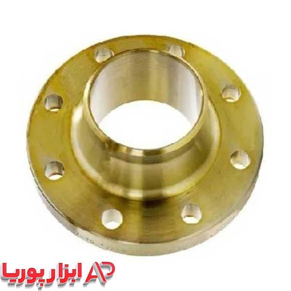 فلنج گلودار آهنی دو رو تراش سایز 4 اینچ کلاس ۱۵۰ برند مشهد