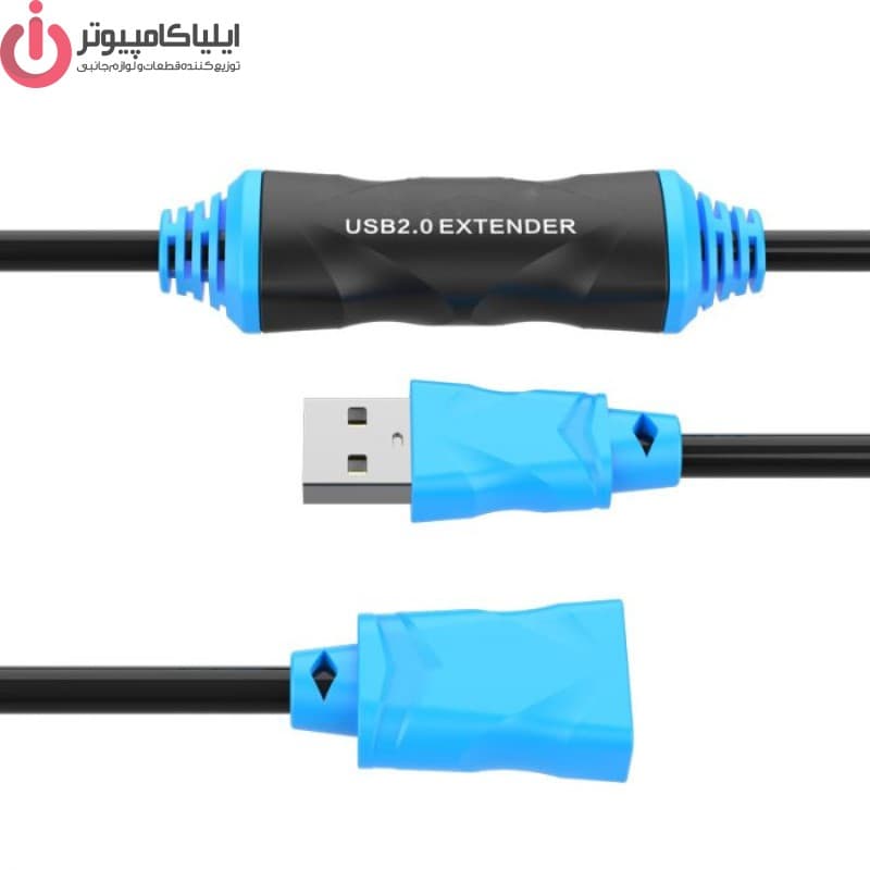 کابل افزایش طول USB 2.0 برند کی نت مدل K-CUE20150 به طول 15 متر — تصویر ۲