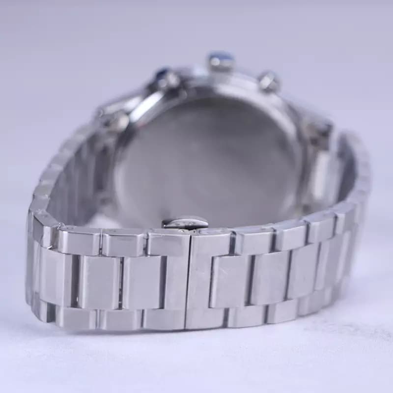 ساعت مچی الگانس مردانه فلزی نقره ای صفحه مشکی G 9766/14 — تصویر ۴