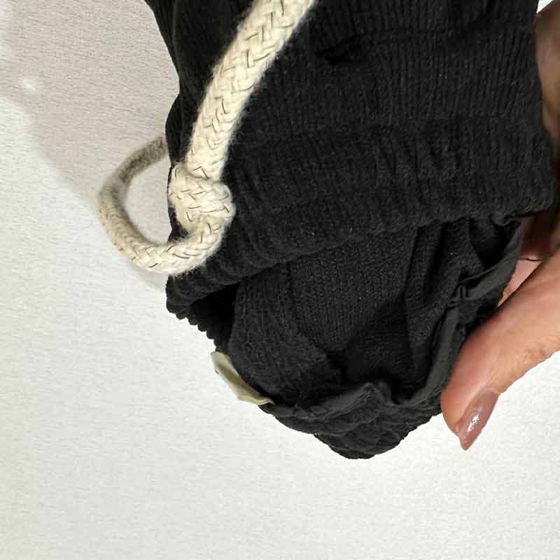 شلوار مخمل مشکی مچ دار طرح نهنگ اورجینال — تصویر ۶