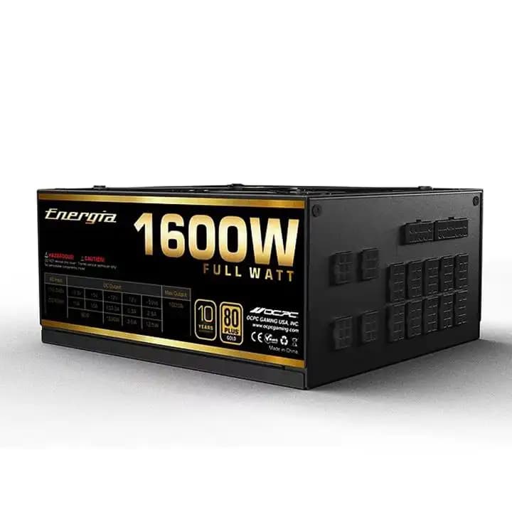 منبع تغذیه کامپیوتر او سی پی سی مدل OCPC 1600 GOLD FULL MADULAR کارکرده — تصویر ۲