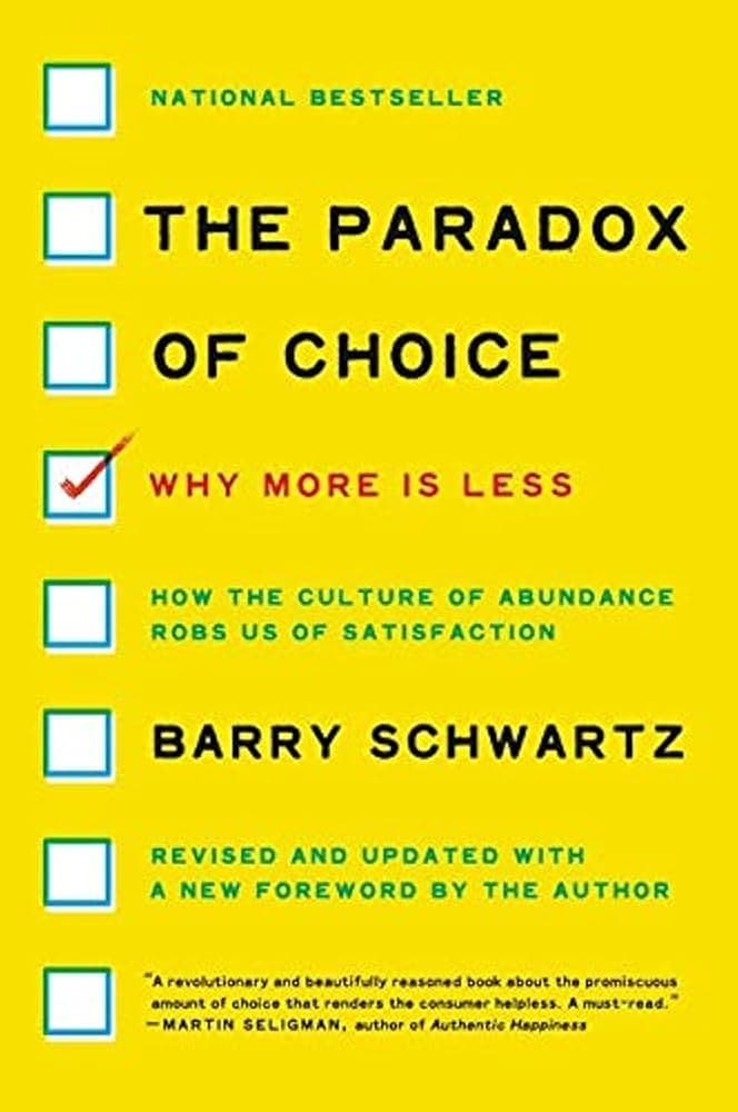 کتاب The Paradox of Choice (پارادوکس انتخاب) نسخه انگلیسی PDF | بری شوارتز — تصویر ۵