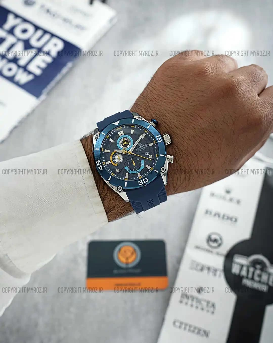 ساعت مچی مردانه نیوی فورس NAVIFORCE مدل Nf8038 کد 2344 — تصویر ۲