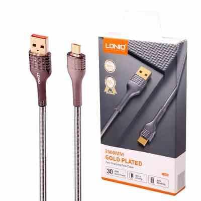 کابل فست شارژ LDNIO LS652 MicroUSB 2m — تصویر ۲