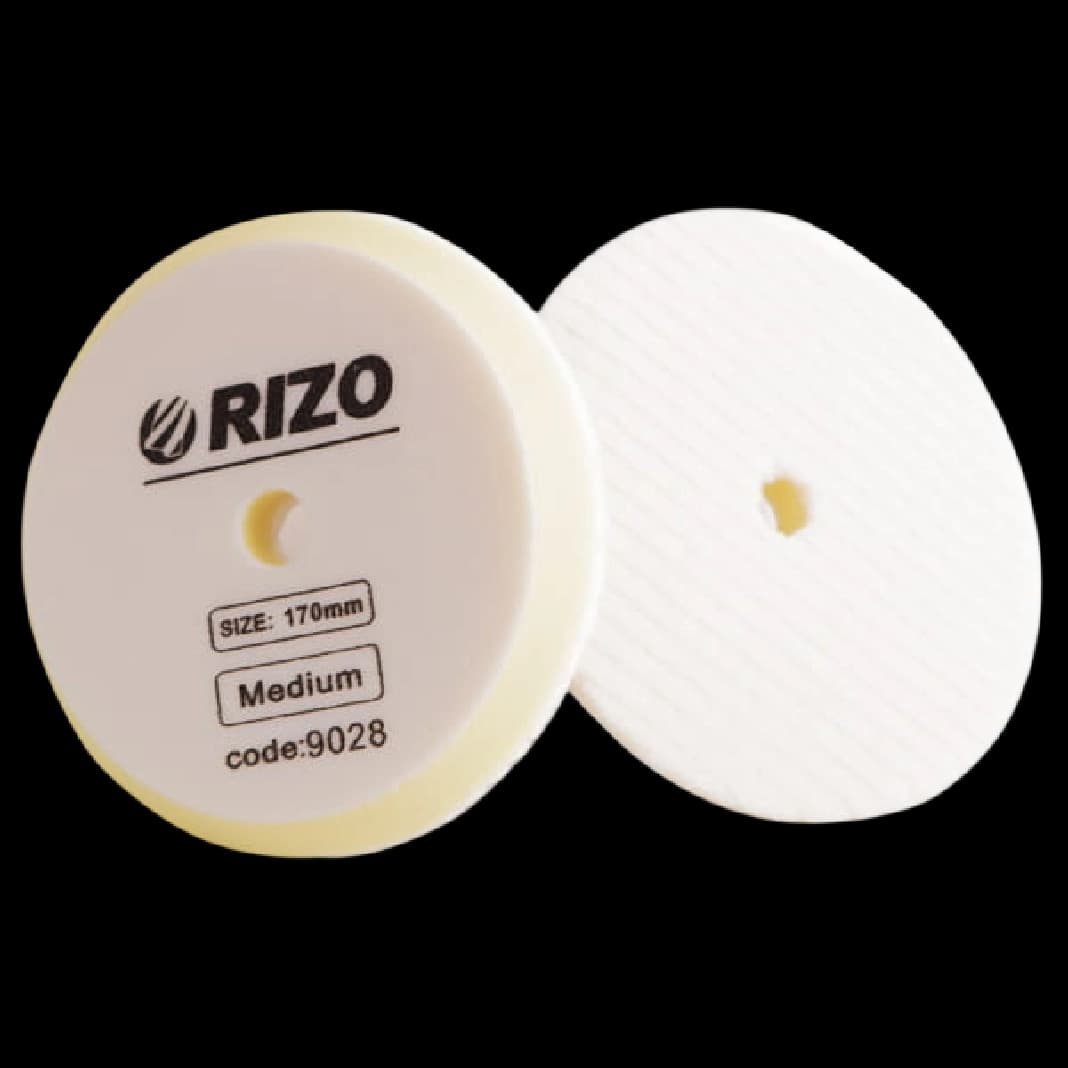 پد پولیش پشمی متوسط زرد 170 میلیمتر RIZO