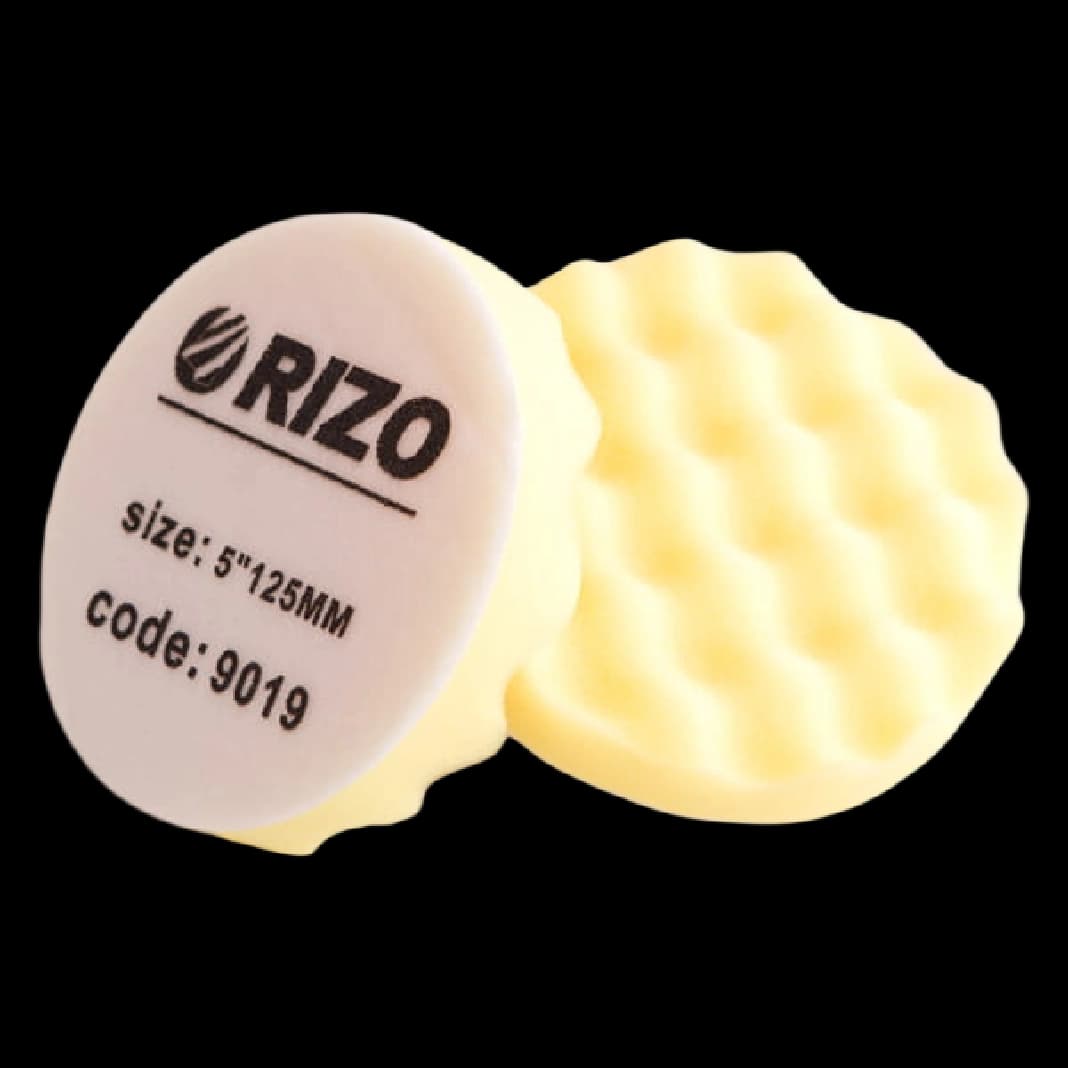 ابر پولیش موج دار متوسط زرد 5 اینچ 125 میلیمتر RIZO