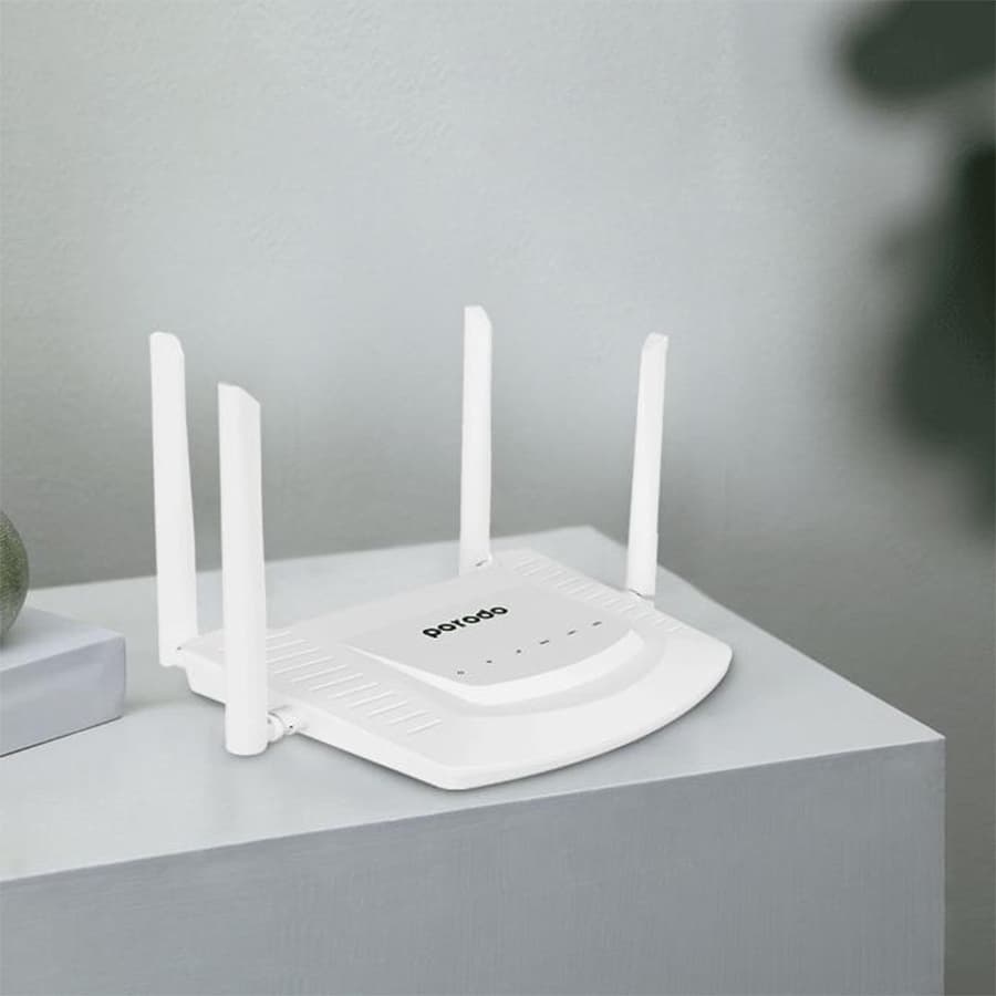 روتر مودم سیمکارتی قابل حمل پرودو Porodo High-Speed 4G Router 300Mbps PD-FA4GR-WH — تصویر ۵