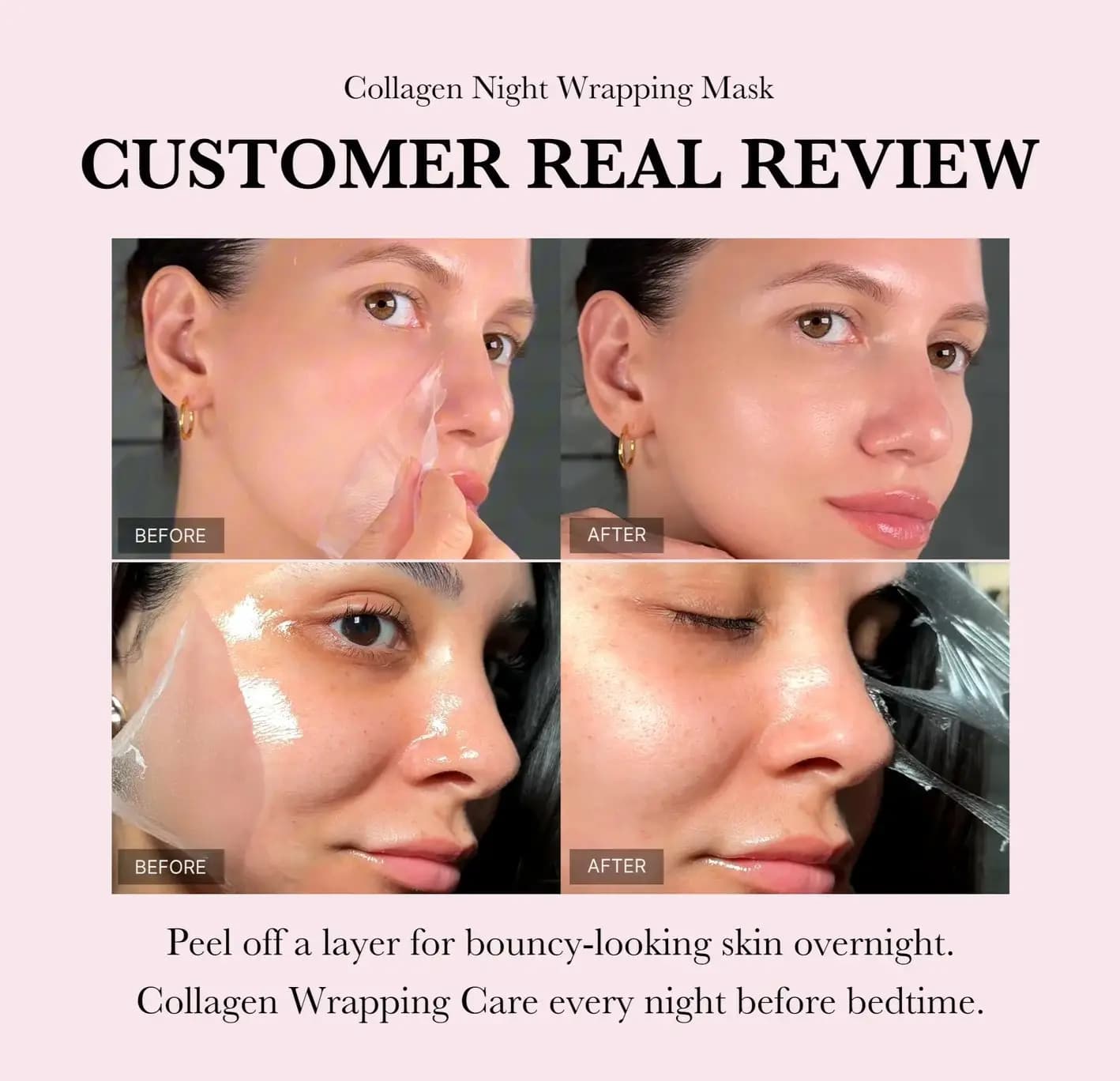 ماسک شب کلاژن جوانساز Collagen Night Wrapping مدی کیوب 75 میل — تصویر ۳