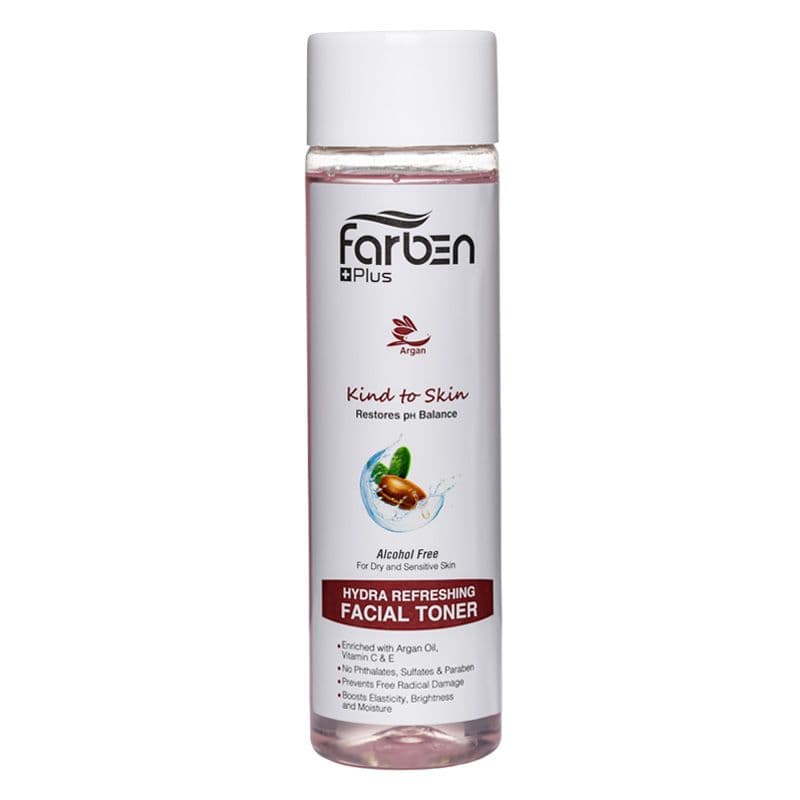تونر پاک کننده صورت فاربن حاوی روغن آرگان پوست خشک و حساس (200 میل)