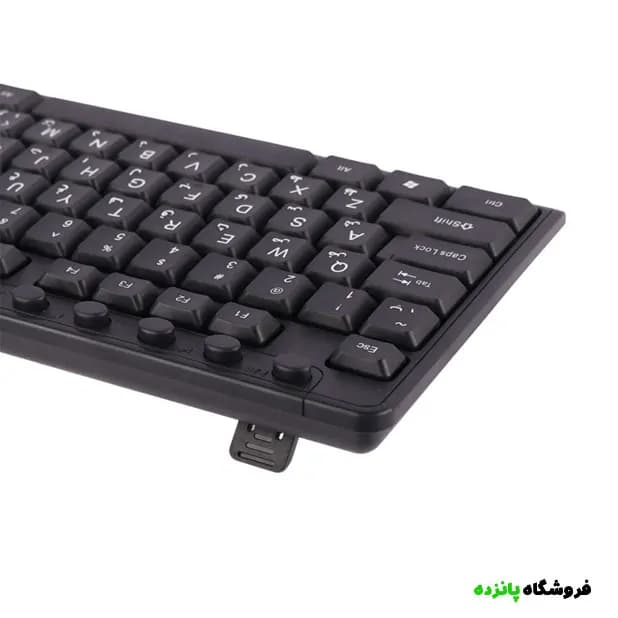 کیبورد باسیم P-NET مدل KB-1600 – مشکی — تصویر ۲