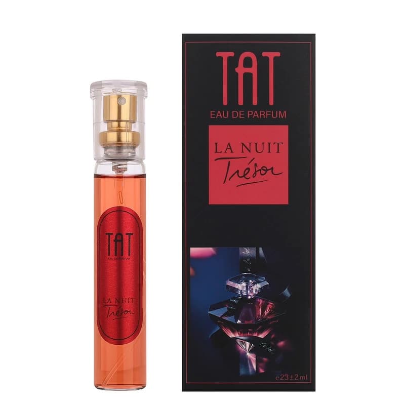 عطر جیبی زنانه تات مدل La Nuit Tresor Lancome با رایحه گرم حجم 25 میل