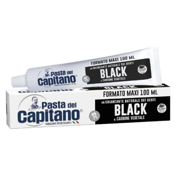 خمیر دندان ذغالی کاپیتانو Capitano سفید کننده حجم 100 میل