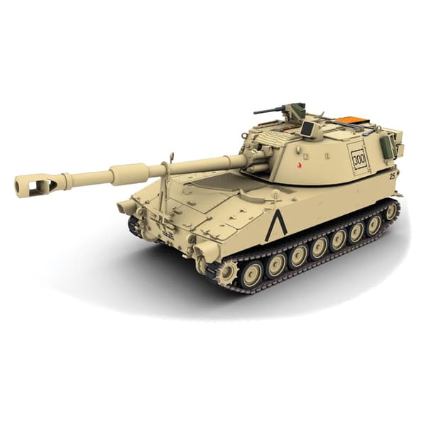 ماکت تانک ریول مدل M109 A2 مقیاس 1:72 کد 03361 با کیت رنگ آمیزی — تصویر ۳