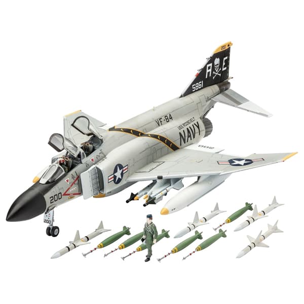 ماکت جنگنده ریول مدل f-4J Phantom II مقیاس 1:72 کد 03941 با کیت رنگ آمیزی — تصویر ۳