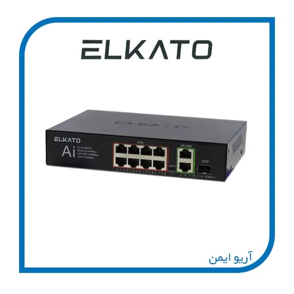 سوییچ شبکه 8 پورت الکاتو EL-1SB0821GP — تصویر ۲