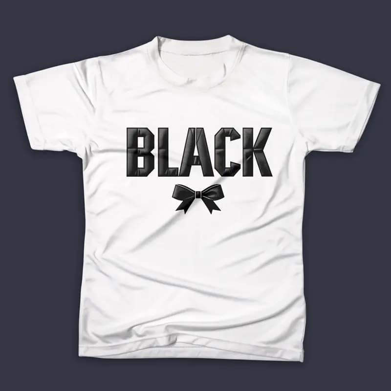 تیشرت طرح BLACK