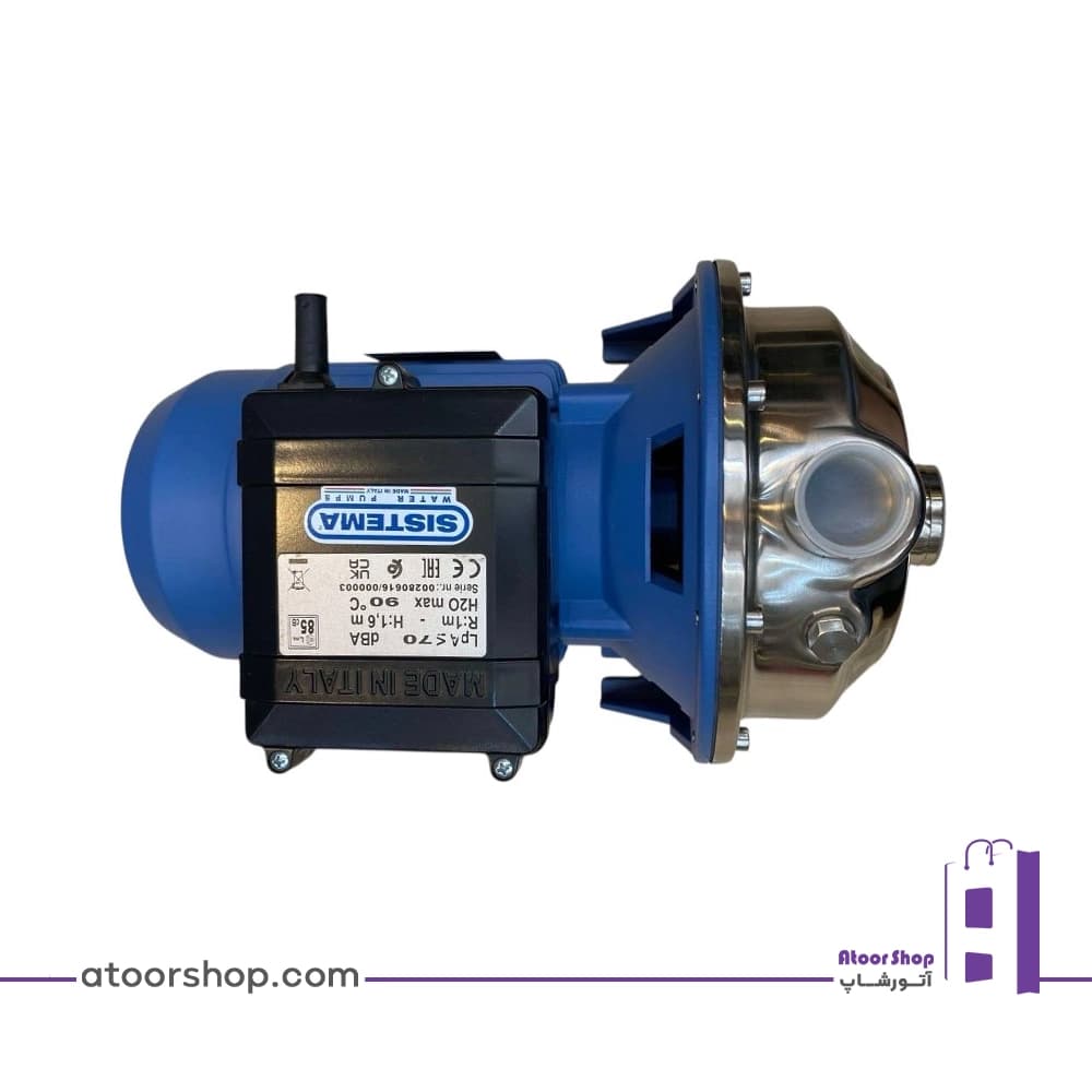 پمپ سانتریفیوژ تک پروانه 1/1 کیلووات سیستما ایتالیا Sistema TCX 160/1.1 — تصویر ۸