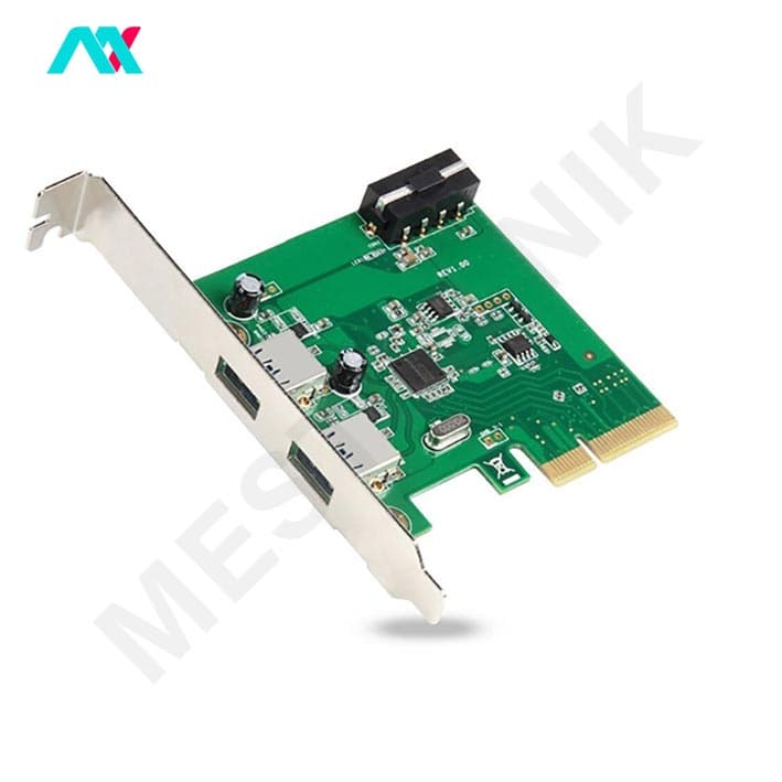 کارت اینترنال USB3.1 دو پورت یونیتک مدل Y-7305A