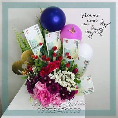 سفارش دسته گل برای سالن شقایق نازی اباد