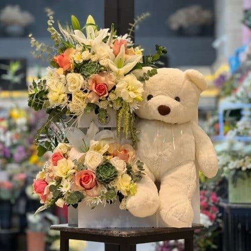 گل نوزاد با رنگ آبی برای پسر را چطور انجام بدهم؟ — تصویر ۲
