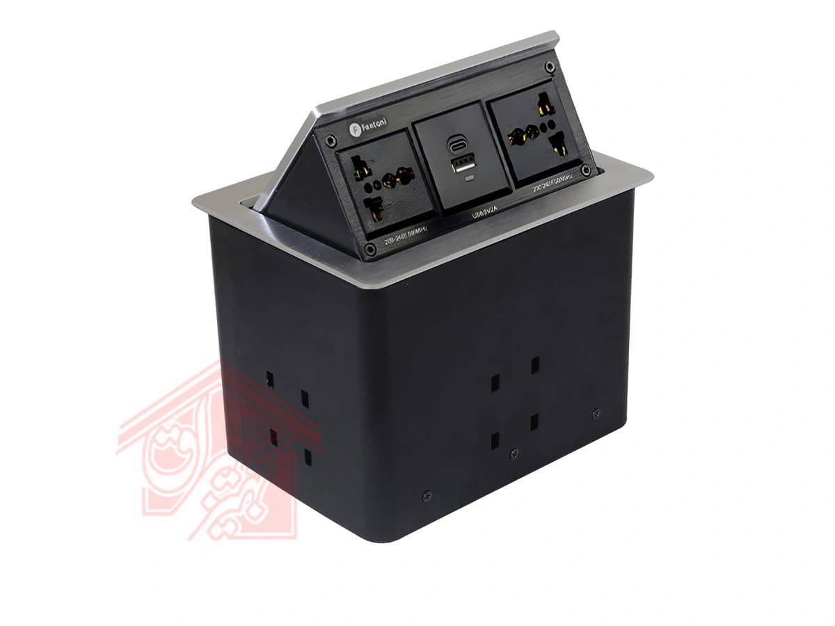 پریز کابینتی 4 سوکت لمسی مکانیکی فانتونی مدل N330 و N331 — تصویر ۶