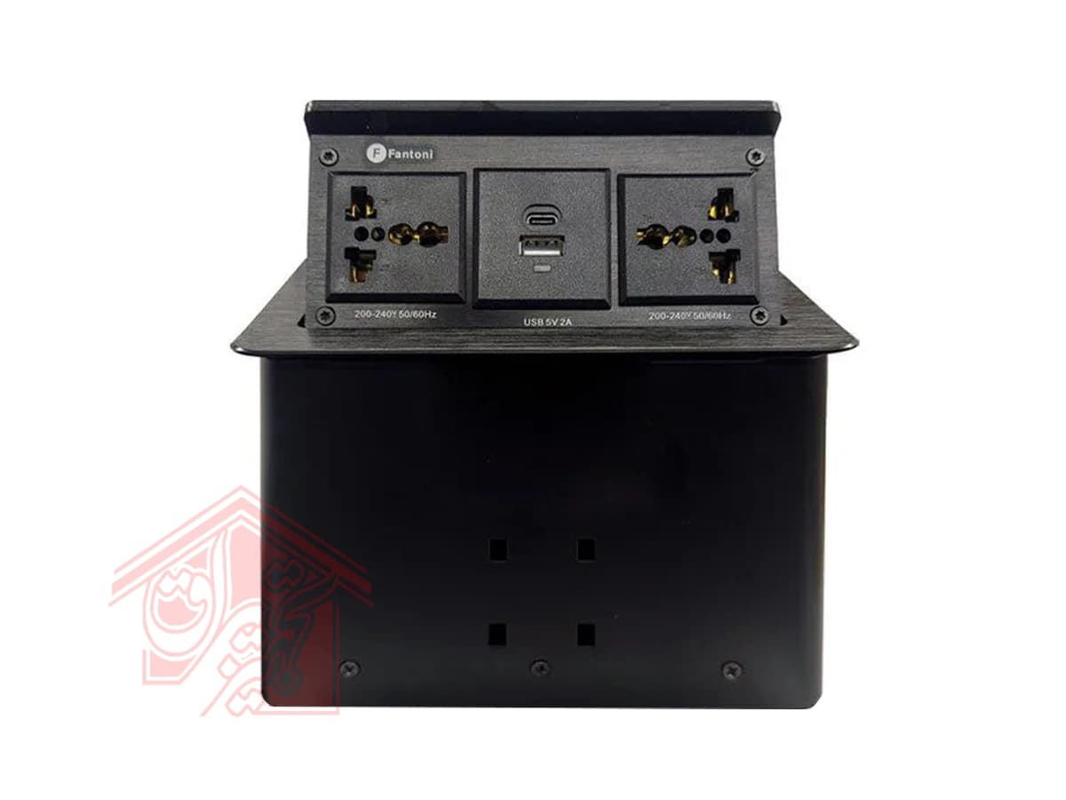 پریز کابینتی 4 سوکت لمسی مکانیکی فانتونی مدل N330 و N331 — تصویر ۸