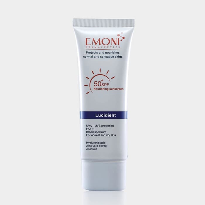 کرم ضد آفتاب پوست خشک لوسیدینت امونی Emoni Lucidient Normal And Dry Skin Sunscreen 50ml