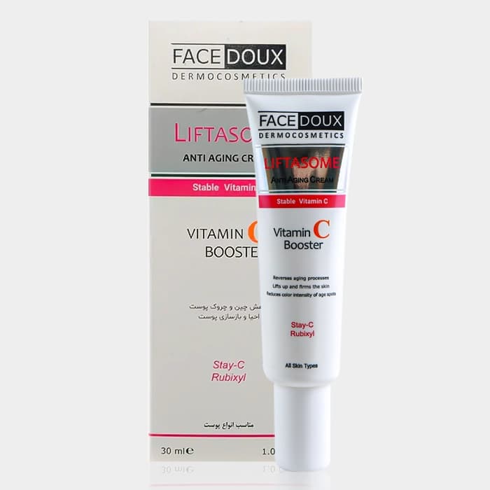 کرم ضد چروک ویتامین سی لیفتازوم فیس دوکس Emoni Liftasome Vitamin C Anti Aging Cream 30ml — تصویر ۲