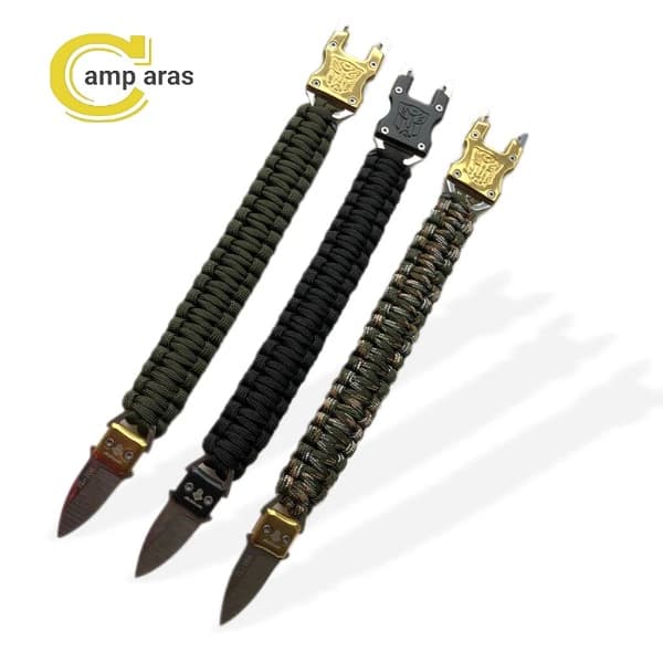 دستبند تاکتیکال پاراکورد چاقودار JINJUNLANG JL-10A — تصویر ۹