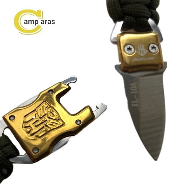 دستبند تاکتیکال پاراکورد چاقودار JINJUNLANG JL-10A — تصویر ۸