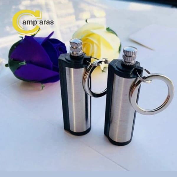 فندک کبریتی دائمی فلزی مدل استوانه ای