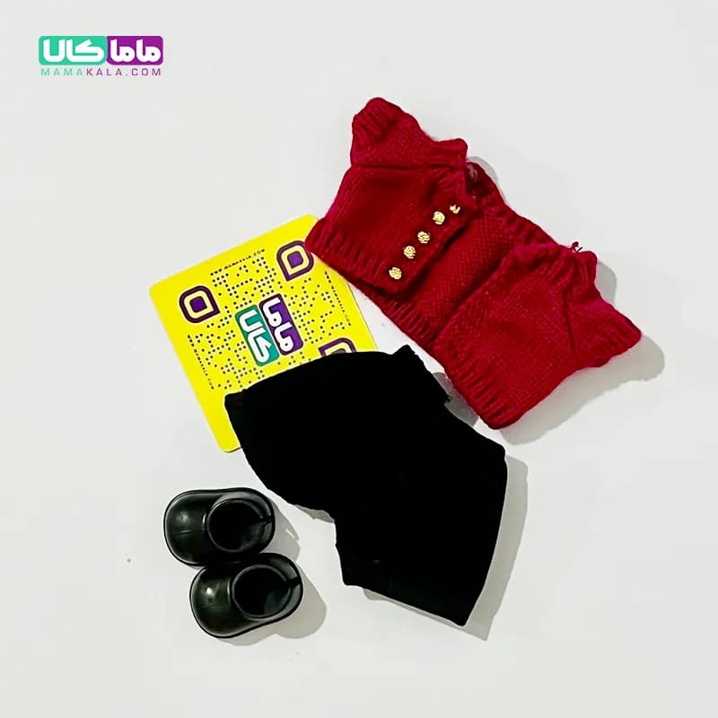 لباس عروسک لبوبو مدل کامفورت قرمز (کد 14)