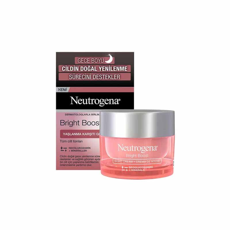 کرم آبرسان شب نیتروژینا Neutrogena مدل Bright Boost حجم 50 میلی لیتر — تصویر ۱۱