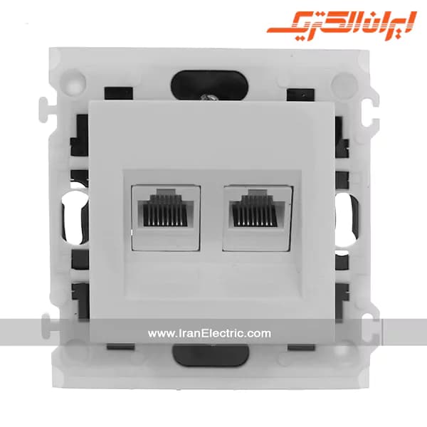 مکانیزم برلیان سوکت شبکه دوتایی میان سفید
