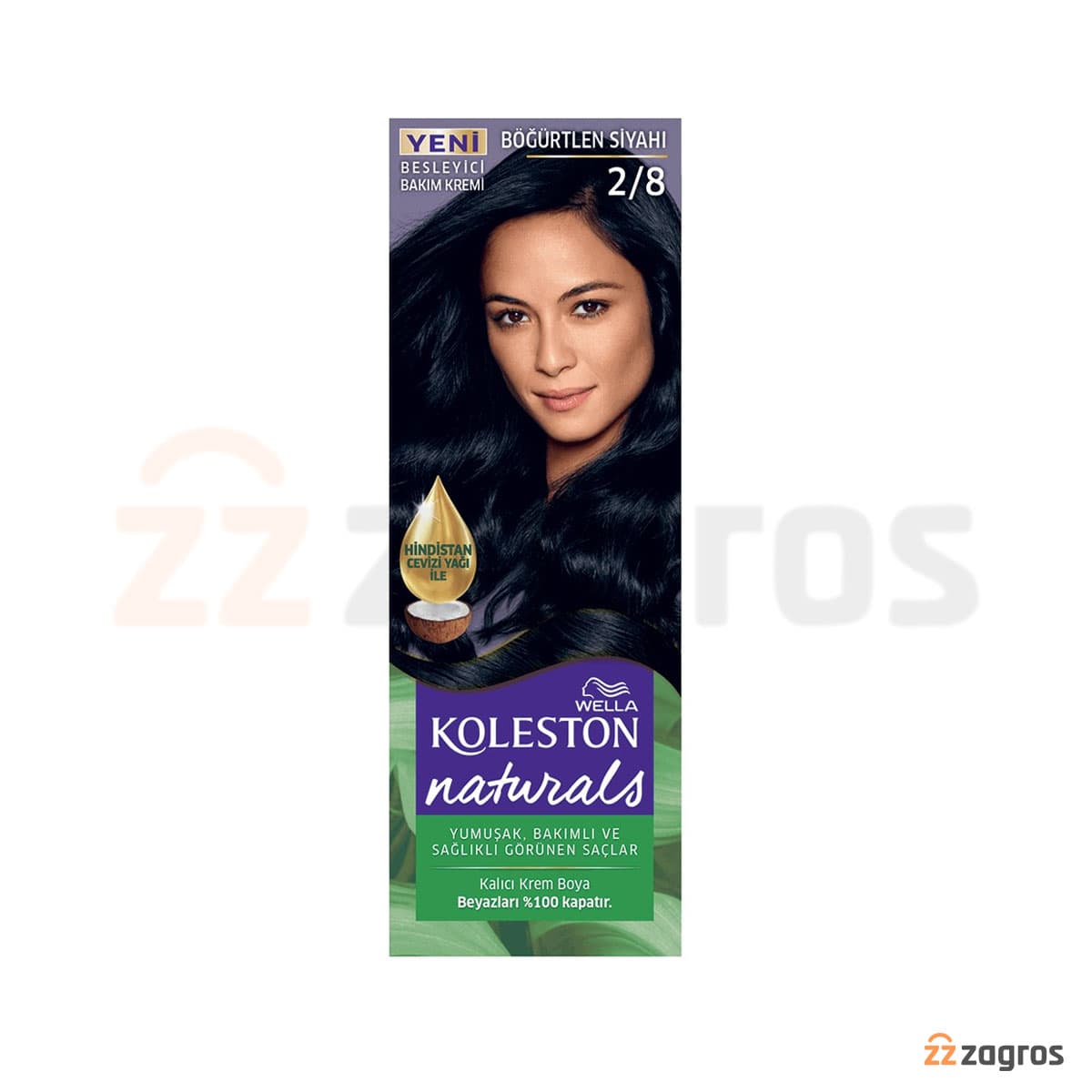 کیت رنگ مو ولا کلستون سری Naturals شماره 2.8 پایه رنگ بلک بری تیره — تصویر ۲