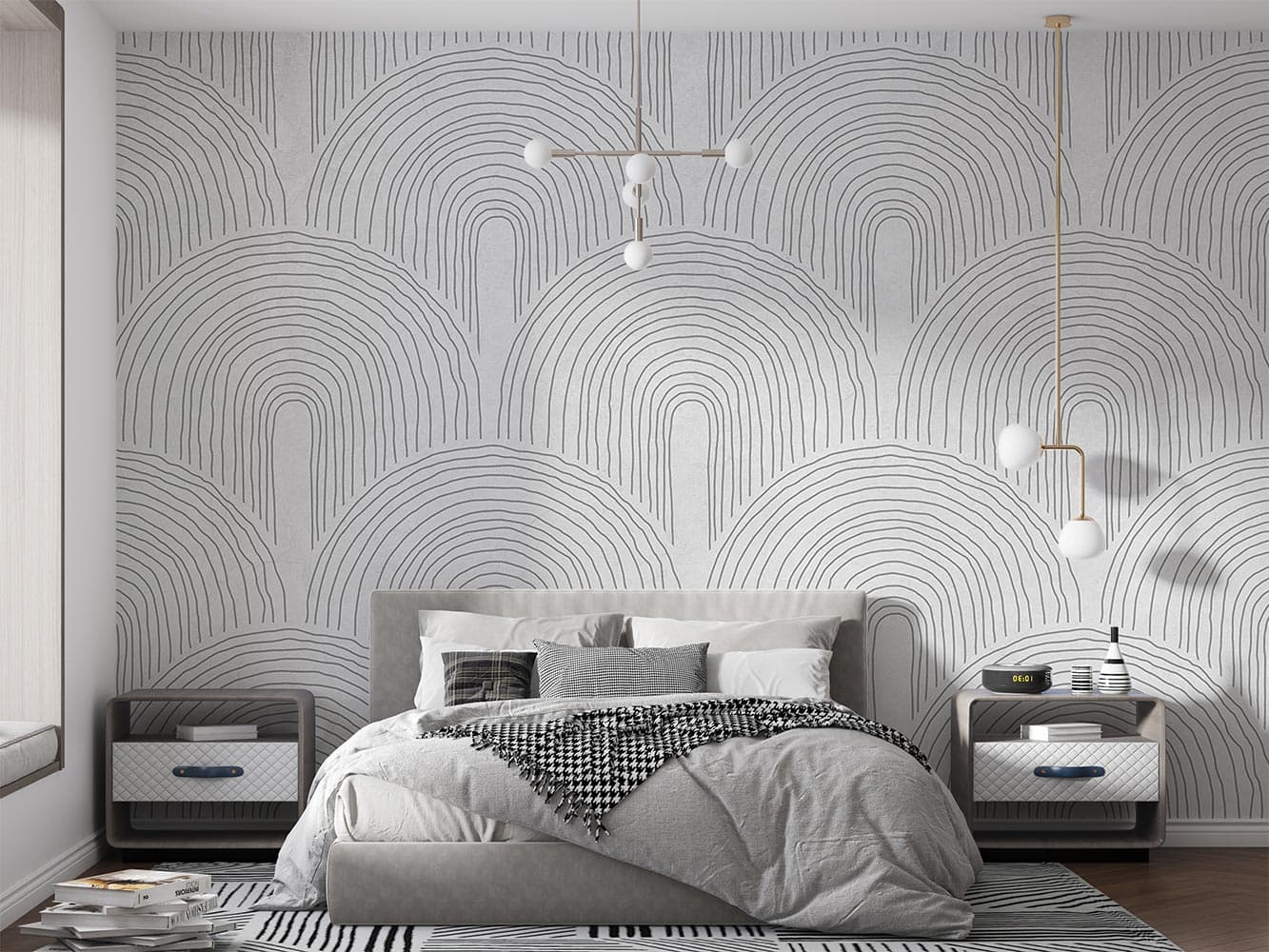 کاغذ دیواری مدرن هندسی M10252000