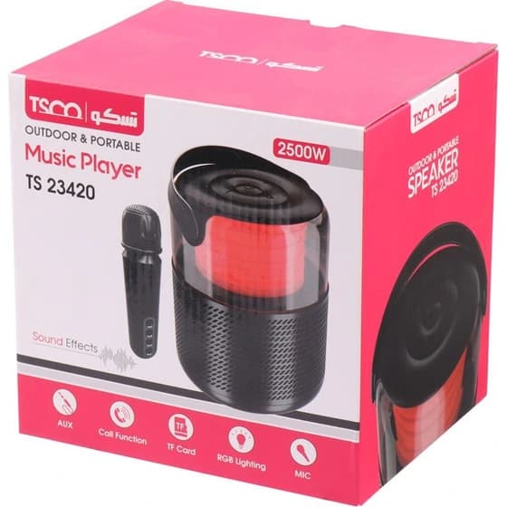اسپیکر بلوتوثی تسکو TSCO TS 23420 ا TSCO TS 23420 Wireless Speaker — تصویر ۳