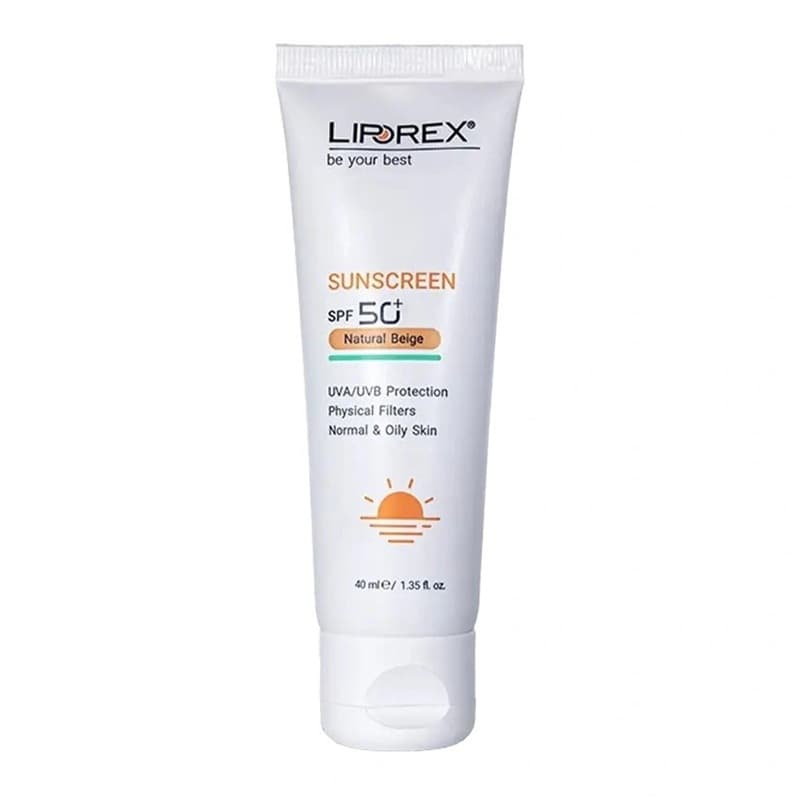 کرم ضد آفتاب بژ طبیعی لیپورکس مناسب پوست چرب حجم 40mL