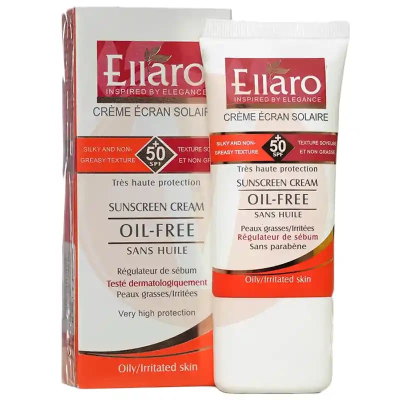 کرم ضد آفتاب فاقد چربی SPF50 الارو حجم 40 میل