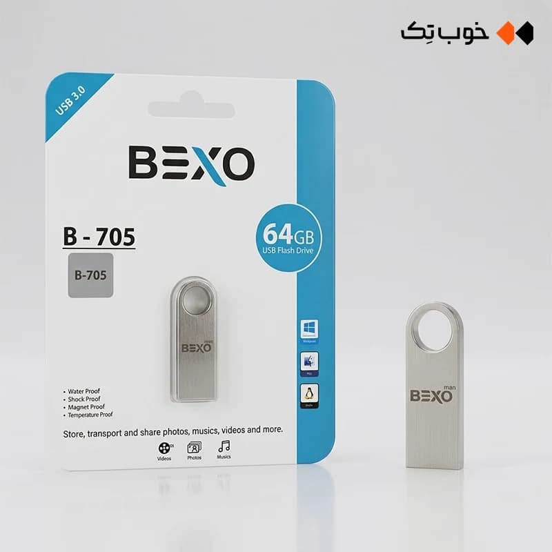 فلش 64 گیگابایت Bexoman مدل B-705 — تصویر ۳