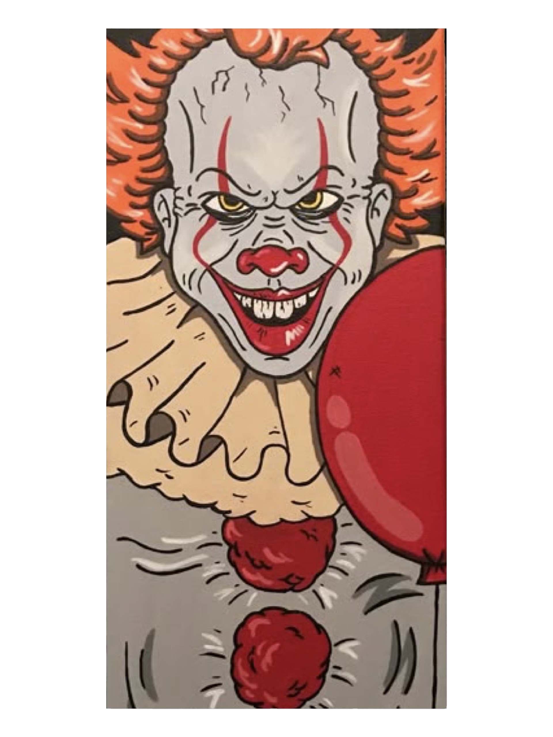 🎈 تابلو نقاشی پاپآرت پنیوایز (Pennywise) | هنر دست یوهولند
